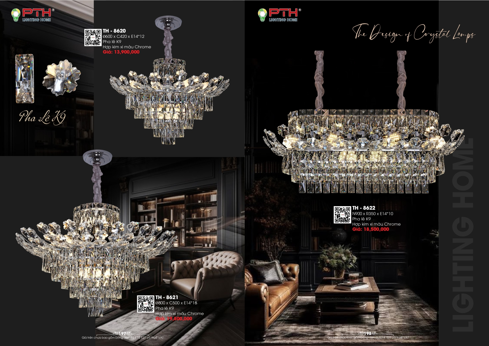 Bảng giá đèn trang trí PTH Lighting Home 2026